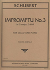 International Music Company Schubert, Franz: Impromptu #3 in G major D899 (cello & piano)