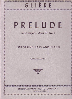 International Music Company Gliere, Reinhold (Zimmermann): Prelude Op.32#1 (bass & piano)