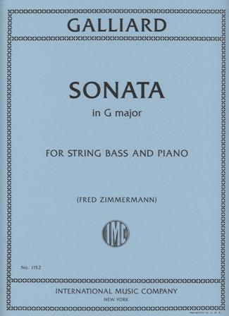 International Music Company Galliard, John Ernst: Sonata in F (bass & piano)