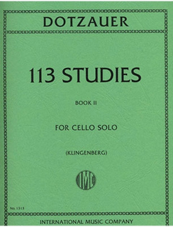International Music Company Dotzauer (Klingenberg): 113 Studies Vol.2 (cello)