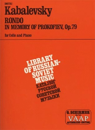 HAL LEONARD Kabalevsky: Rondo Memory of Prokofiev (cello & piano)