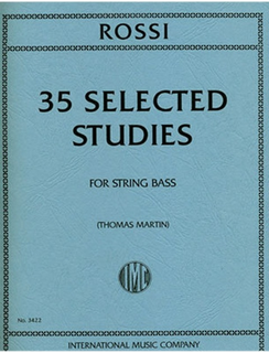 International Music Company Rossi, Luigi: 35 Selected Studies for String Bass