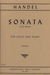 International Music Company Handel: Sonata D minor Cello and Piano