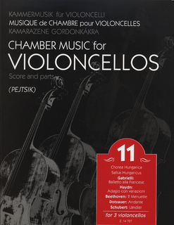 HAL LEONARD Pejtsik: Chamber Music for 3 Cellos Vol.11 (3 cellos) score & parts, Edito Musica Budapest