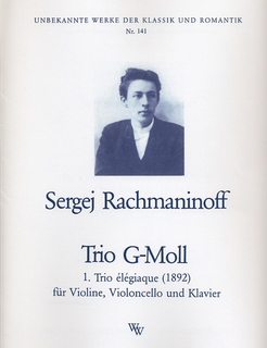 C.F. Peters Rachmaninoff, S.: Piano Trio in G minor (violin, cello, and piano)