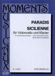 Paradis, Maria Theresa von: Sicilienne (cello & piano)