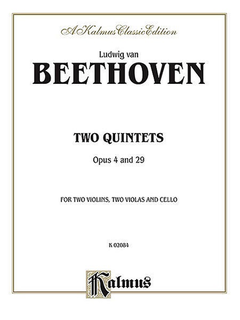 Alfred Music Beethoven, van L.: Quintet Op.4, 29 (2 violins, 2 violas, and cello)