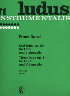 HAL LEONARD Danzi, Franz: Three Duos Op.64 (flute & cello)