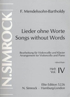 Carl Fischer Mendelssohn, F.: Song Without Words Vol.4 (cello & piano)