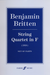 Britten, Benjamin: String Quartet in F, 1928  (parts)