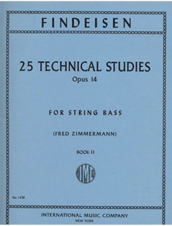 International Music Company Findeisen, T.A. (Zimmerman): 25 Technical Studies, Op.14 Volume 2 (bass)