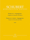 Barenreiter Schubert, Franz: Sonata in A minor, D 821 (Arpeggione) Version for Violoncello and Piano, Barenreiter