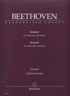 Barenreiter Beethoven (Del Mar): Sonatas for Pianoforte & Violoncello - URTEXT (cello & piano) B‚Äö√†√∂¬¨√ürenreiter