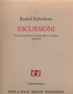Bote & Bock Kelterborn, Rudolf: Escursioni (flute/cello/piano)