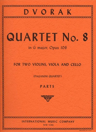 International Music Company Dvorak, Antonin: Quartet No. 13 in G major, Opus 106- Paganini quartet