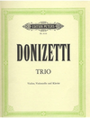 C.F. Peters Donizetti, Gaetano: Trio in Eb (violin, cello & piano)