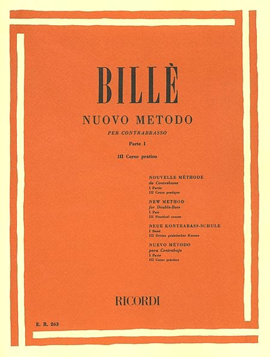 HAL LEONARD Bille: New Method, Pt.1, Vol.3 - Practical Course (bass) Ricordi