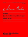 Carl Fischer Brahms, Johannes: Sonata Op38 No.1 in e minor-urtext (cello & piano)