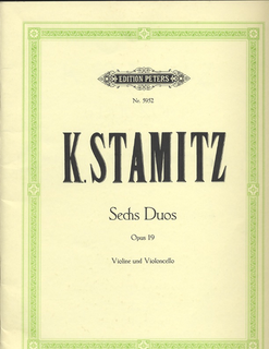 Stamitz: 6 Duos Op.19 (violin & cello)