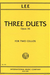 International Music Company Lee: Three Duets, Opus 36 for two cellos