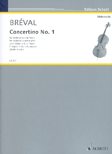 HAL LEONARD Breval, J.B. (Muller-Runte): Concertino No. 1 in F major (cello & piano)