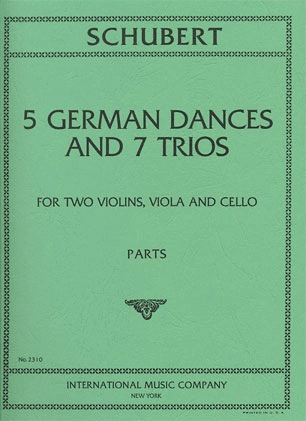 International Music Company Schubert, F.: 5 German Dances and 7 Trios Op.90 for string quartet (parts)