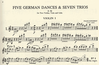 International Music Company Schubert, F.: 5 German Dances and 7 Trios Op.90 for string quartet (parts)