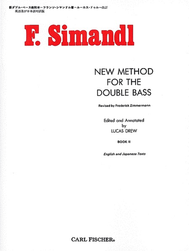 Carl Fischer Simandl (Zimmermann/Drew): New Method for the Double Bass, Bk.2 (bass) Carl Fischer