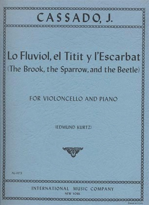 International Music Company Cassado, Joaquin: Lo Fluviol, El Titit y l'Escarbat (cello & piano)