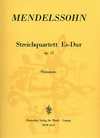 Mendelssohn, Felix: String Quartet in Eb major, Op.12 (parts)