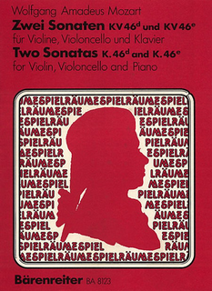 Barenreiter Mozart, W.A.: 2 Sonatas K46d, e 2 Sonatas for Violin and Cello with Piano accompaniment, Barenreiter