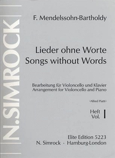 Carl Fischer Mendelssohn, F.: Song Without Words Vol.1 (cello & piano)