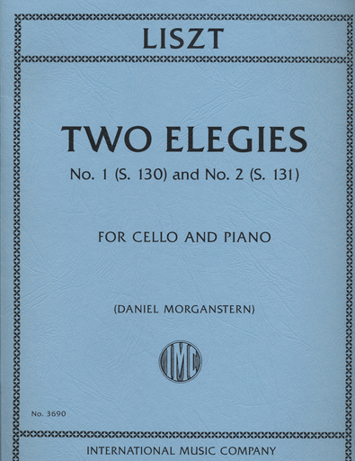 International Music Company Liszt, Franz (Morganstern): two Elegies No. 1 (S.130) and No. 2 (S.131) for cello and piano