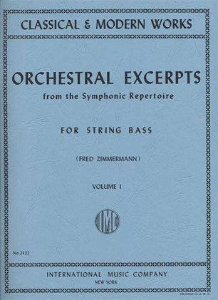 International Music Company Zimmerman: Orchestral Excerpts Vol.1 (bass) IMC