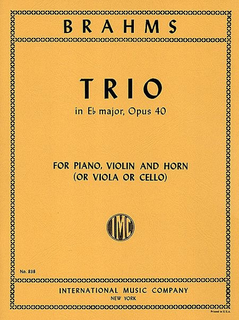 International Music Company Brahms, J.: Trio in Eb Op.40 (Piano, Violin, Viola) (piano, violin, horn)