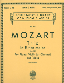 HAL LEONARD Mozart, W.A.: Piano Trio in Eb KV498 (clarinet or violin, Viola, Piano)