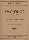 International Music Company Mozart, W.A.: Two Duets K423-424 (Violin & Viola) IMC