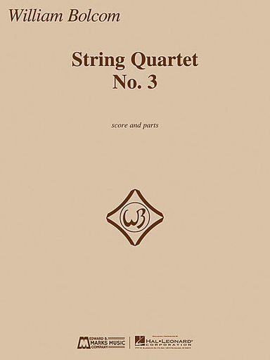 HAL LEONARD Bolcom, W.: String Quartet, No. 3 (score and parts)