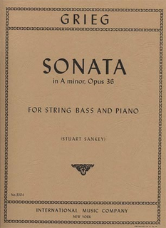 International Music Company Grieg, Edvard: Sonata Op.36 (bass & piano)