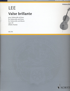 HAL LEONARD Lee, S.: (Muller-Runte, ed.) Valse Brillante, Op. 42 (cello and piano)