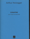 HAL LEONARD Honegger, Artur: Sonatine (violin & cello)