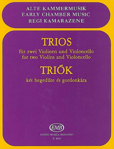 HAL LEONARD Pejtsik: Trios (2 violins & cello) score & parts, Edito Musica Budapest