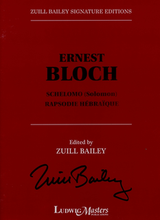 LudwigMasters Bloch: Schelomo (Solomon) & Rapsodie H‚Äö√†√∂¬¨¬©brayque (cello & piano) LudwigMasters