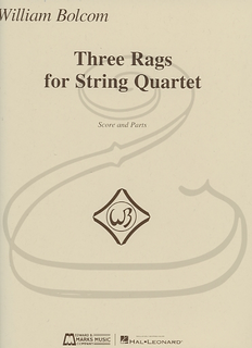 HAL LEONARD Bolcom: 3 Rags (string quartet) Marks Music Company