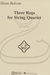 HAL LEONARD Bolcom: 3 Rags (string quartet) Marks Music Company