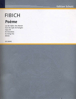 HAL LEONARD Fibich, F. (Birtel, arr.): Poem from the Idyll "At Twilight" (violin, viola, and cello)