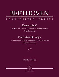 Barenreiter Beethoven, L.v. (Del Mar): Concerto in C Major "Triple Concerto" Op.56 (violin, cello, & piano reduction) Barenreiter Urtext