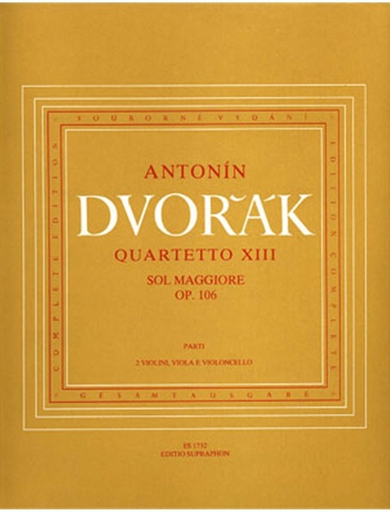Barenreiter Dvorak, Antonin: String Quartet No. 13 in G major Op. 106, Barenreiter