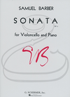 HAL LEONARD Barber: Sonata for Violoncello & Piano, Op.6 (cello & piano) Schirmer