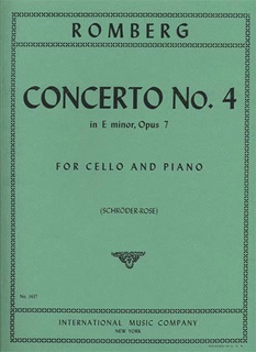 International Music Company Romberg (Schroder & Rose): Concerto No.4 in E minor, Op.7 (cello & piano)